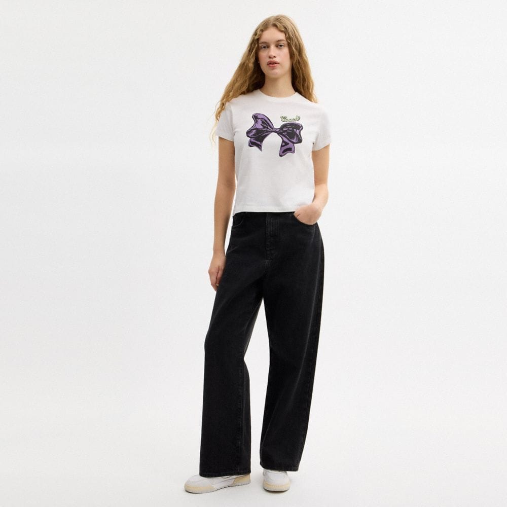 Bow T-Shirt In Organic Cotton