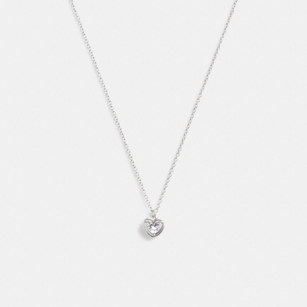 Halo Heart Pendant Necklace