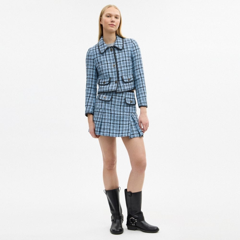 Turnlock Tweed Skirt