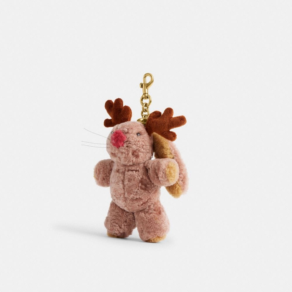 Ellie Bag Charm In Shearling