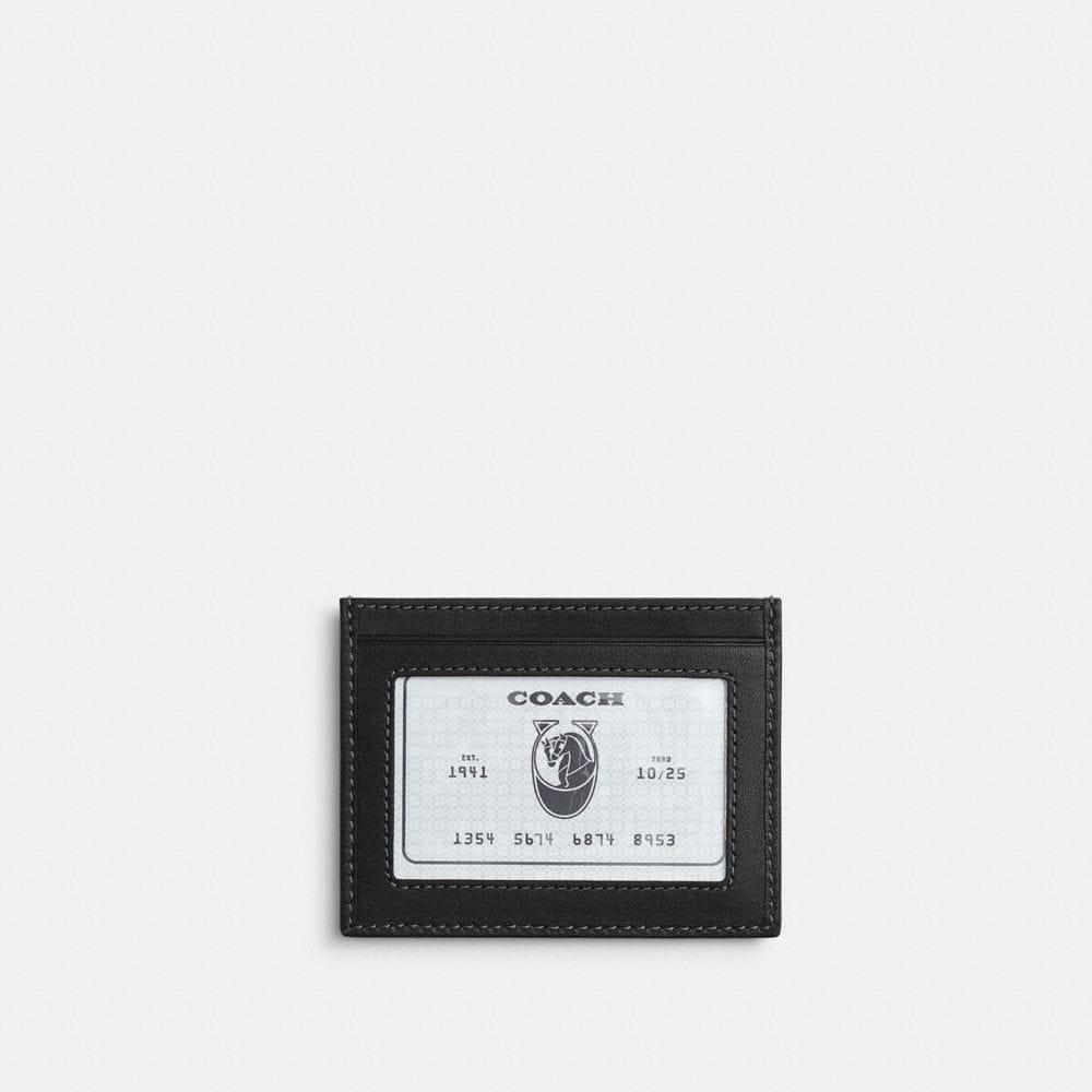 Slim Id Card Case In Loved Signature Denim