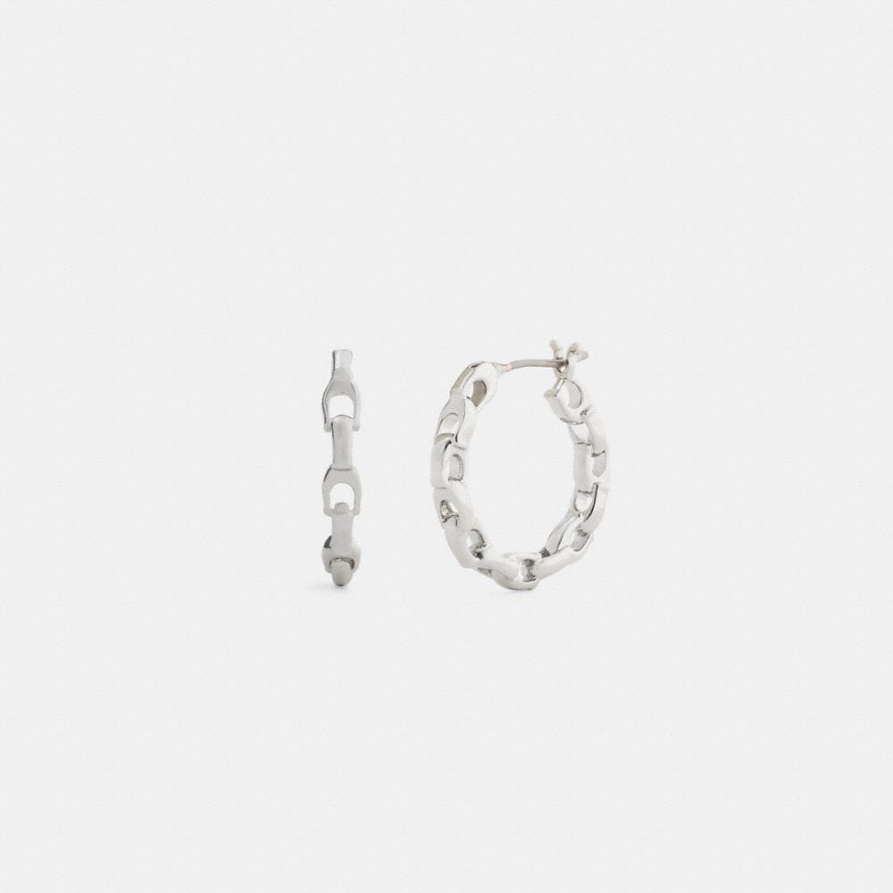 Linked C Small Hoop Earrings