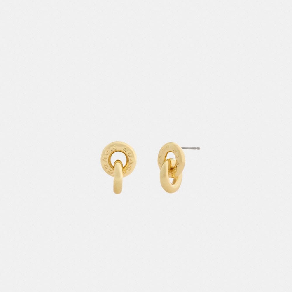 Interlock Drop Earrings