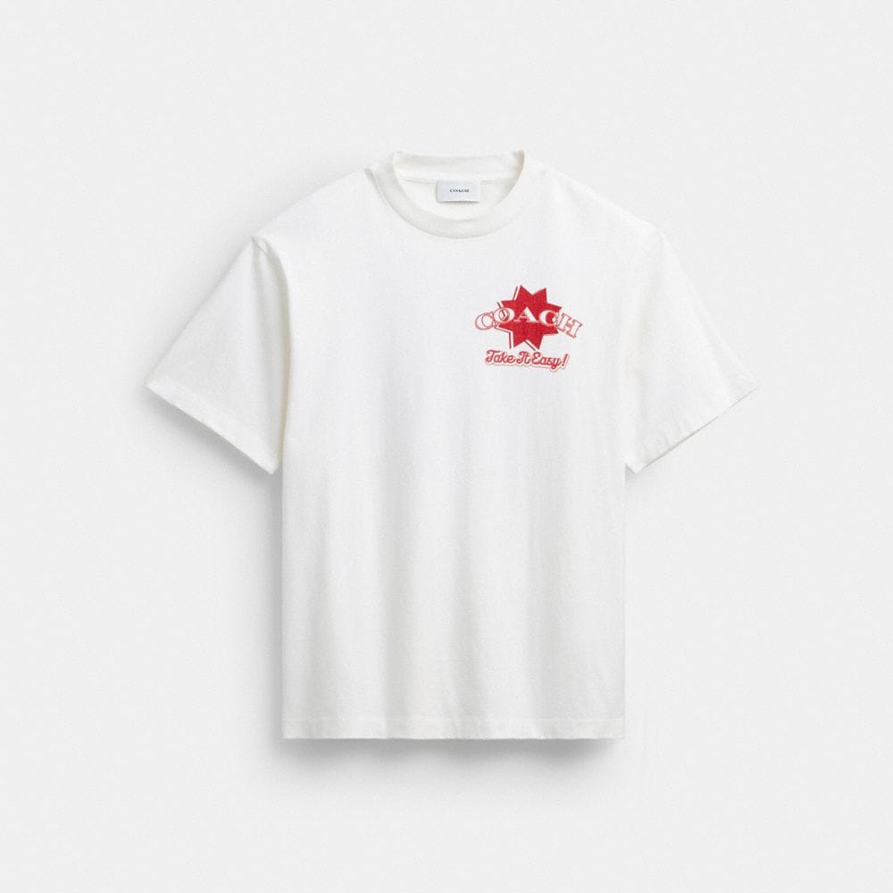 Pizza Relaxed T-Shirt In Organic Cotton