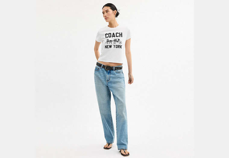 Horse And Carriage T-Shirt In Organic Cotton