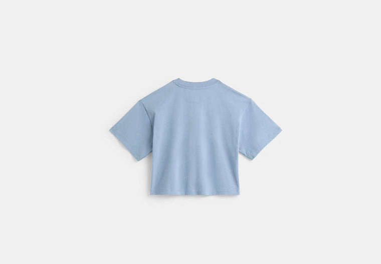 Restored Cursive Signature Cropped T-Shirt
