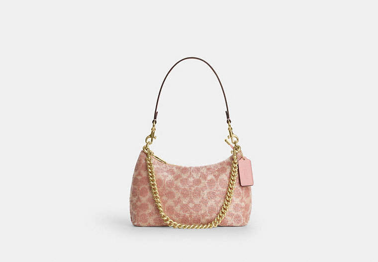 Teri Shoulder Bag In Signature Beaded Satin
