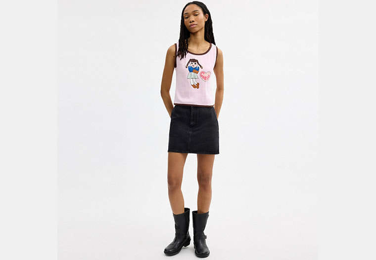 Coach | Brain Dead Graphic Pointelle Tank Top