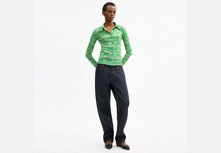 Coach | Brain Dead Printed Mesh Button Up Shirt
