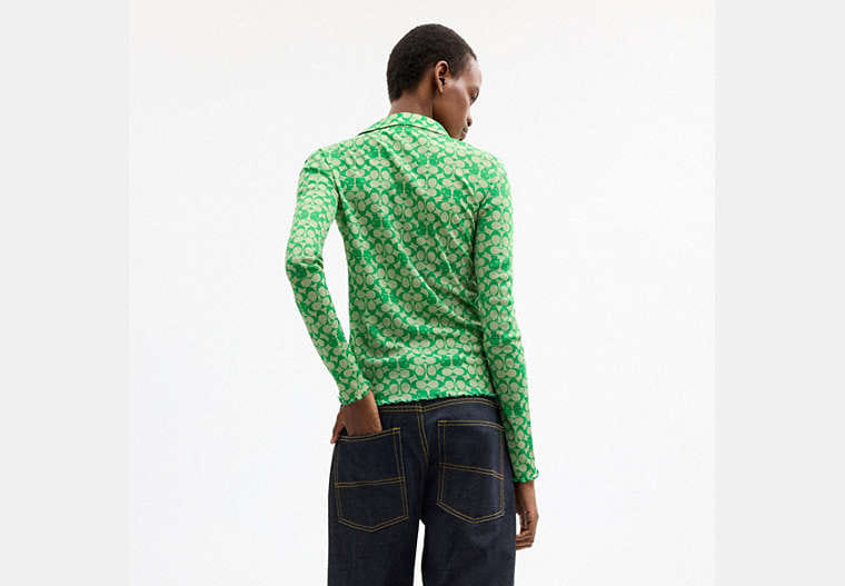Coach | Brain Dead Printed Mesh Button Up Shirt