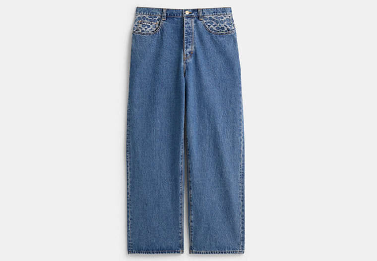 Restored Medium Wash Skater Jeans