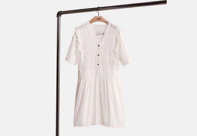 Restored Broderie Anglaise Mini Dress