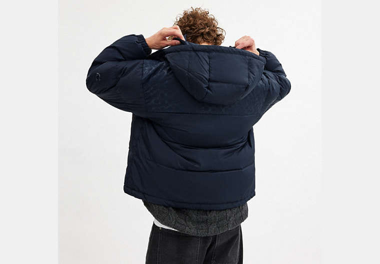 Down Puffer Jacket In Recycled Polyester