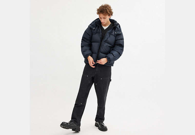 Down Puffer Jacket In Recycled Polyester