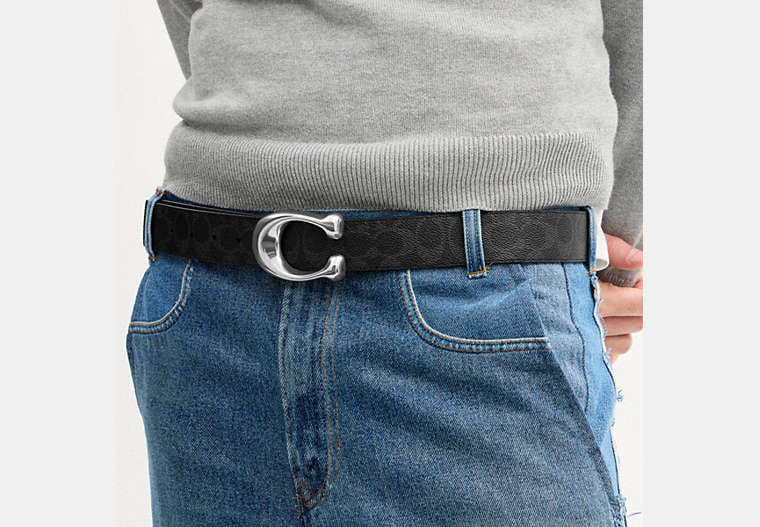 Sculpted C Buckle Reversible Belt, 38 Mm