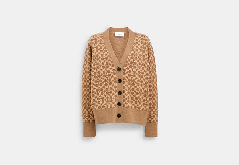 Signature Relaxed V-Neck Cardigan
