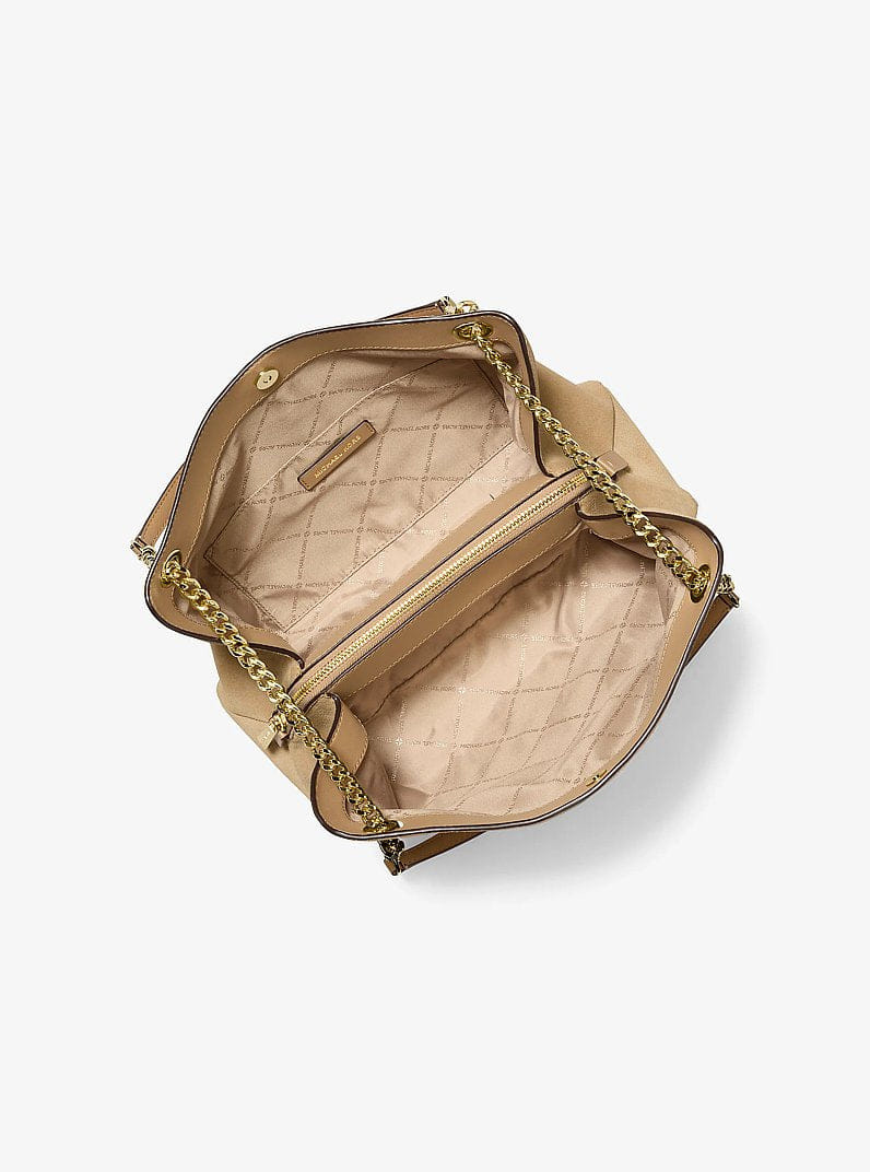Christina Medium Suede Messenger Bag