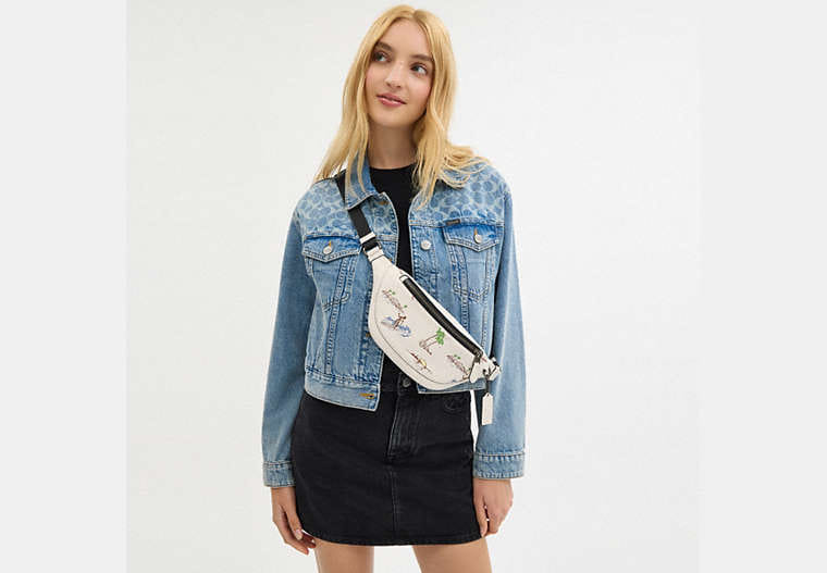Warren Mini Belt Bag With Surf Print