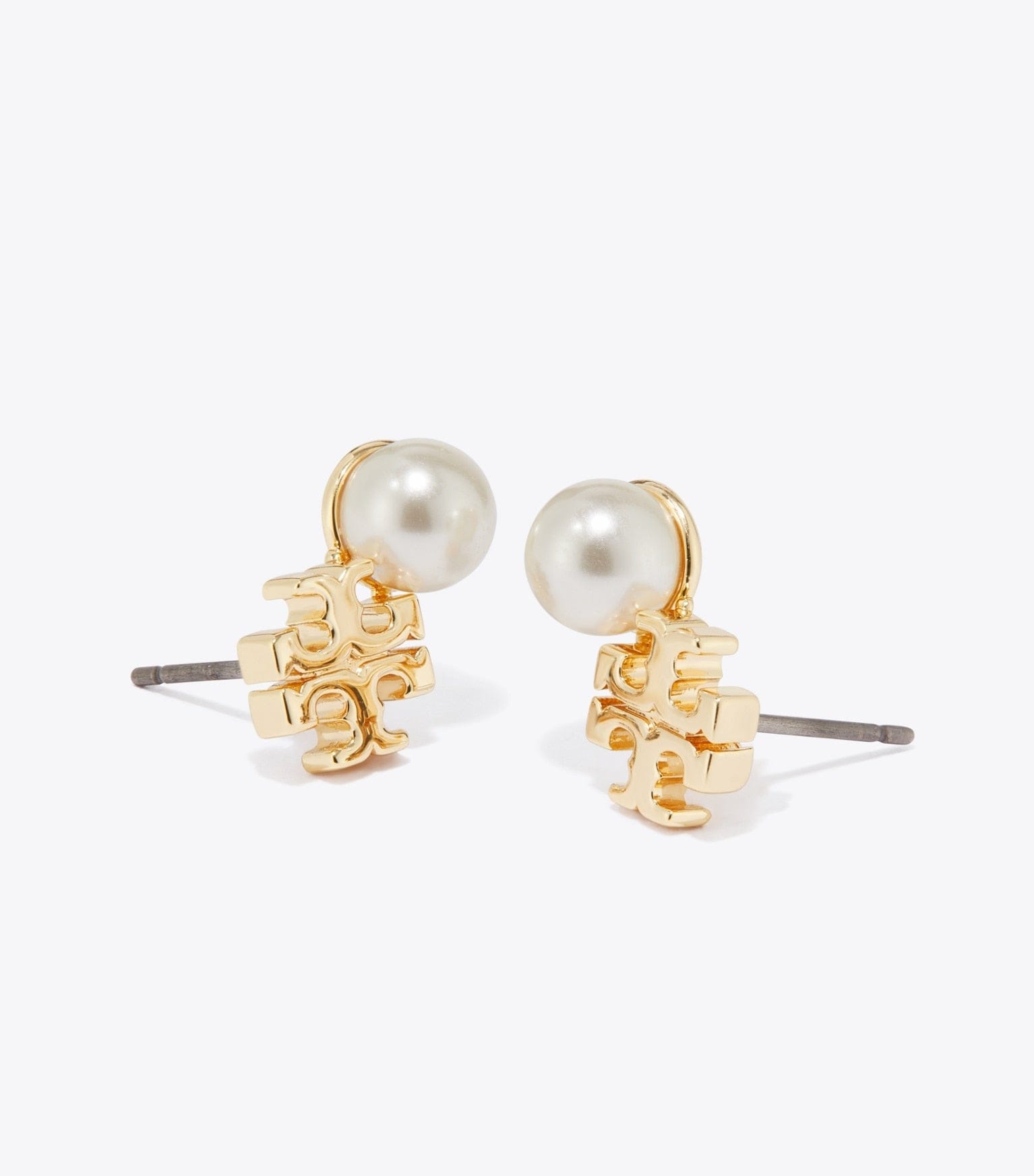 Moondance Logo and Pearl Stud Earrings