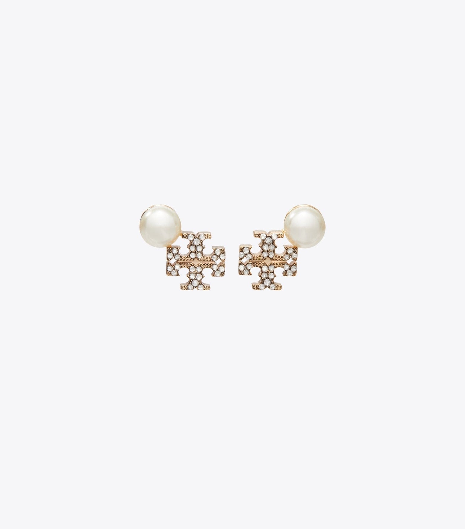 Moondance Logo and Pearl Stud Earrings
