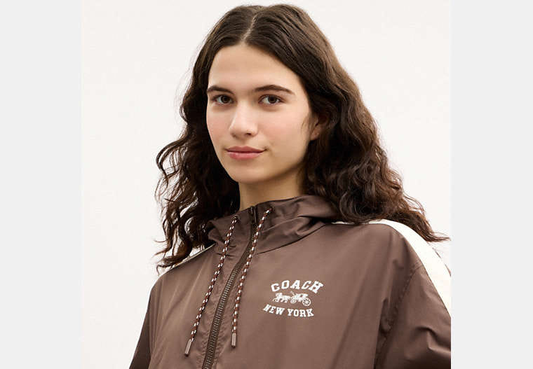Colorblock Windbreaker In Recycled Polyester