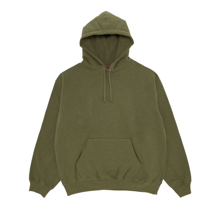 Supreme Satin Appliqué Hoodie Light Olive