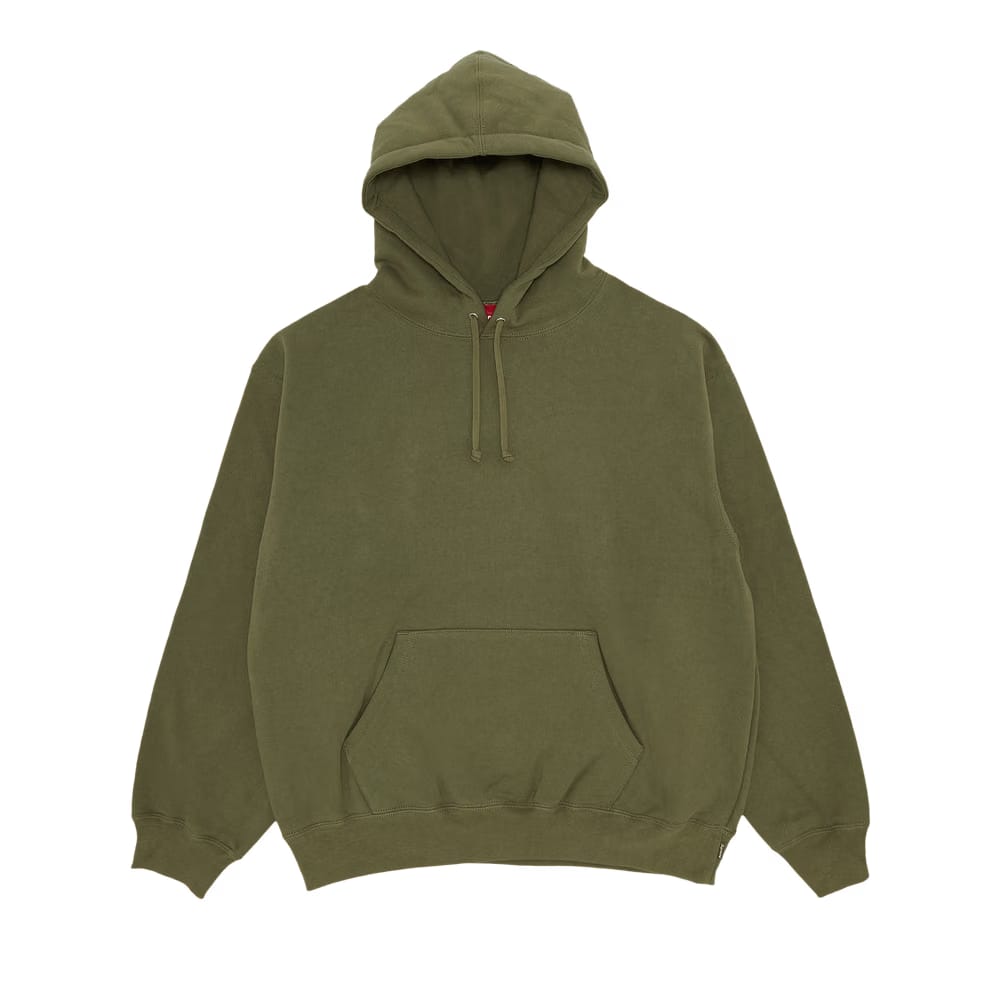 Supreme Satin Appliqué Hoodie Light Olive