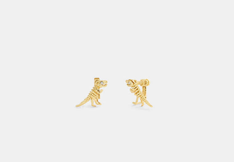 Skeletal Rexy Clip-On Stud Earrings