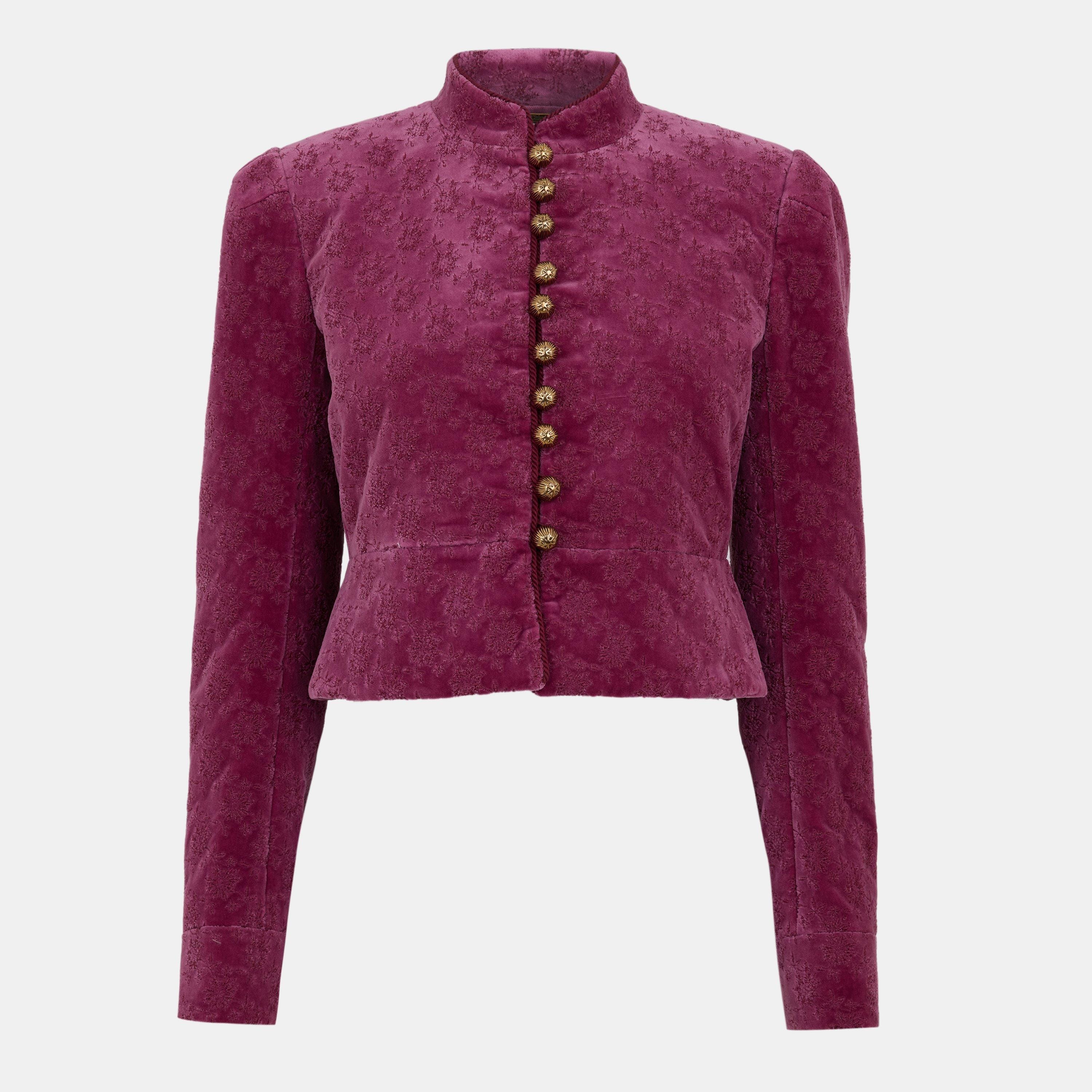 Chlov© Cropped Velvet Long Sleeve Softshell Jacket