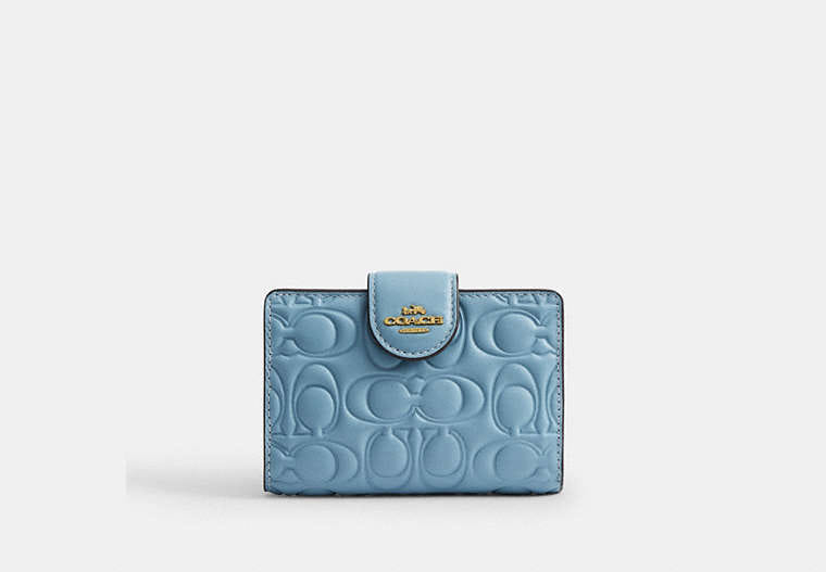 Medium Corner Zip Wallet In Signature Leather