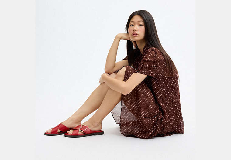 Crisscross Buckle Sandal