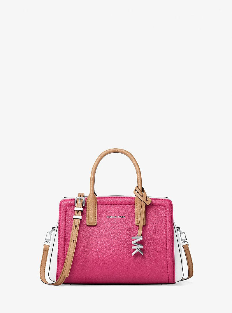 Laila Extra-Small Color-Block Leather Crossbody Bag