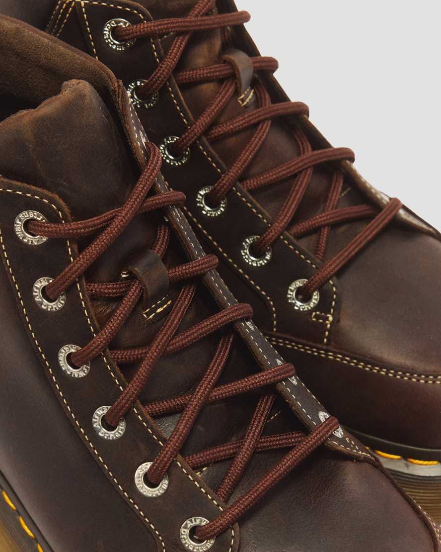 Buzz 6 Eye Crazy Horse Leather Lace Up Boots