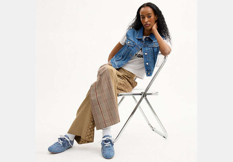 Soft Sneaker In Signature Denim