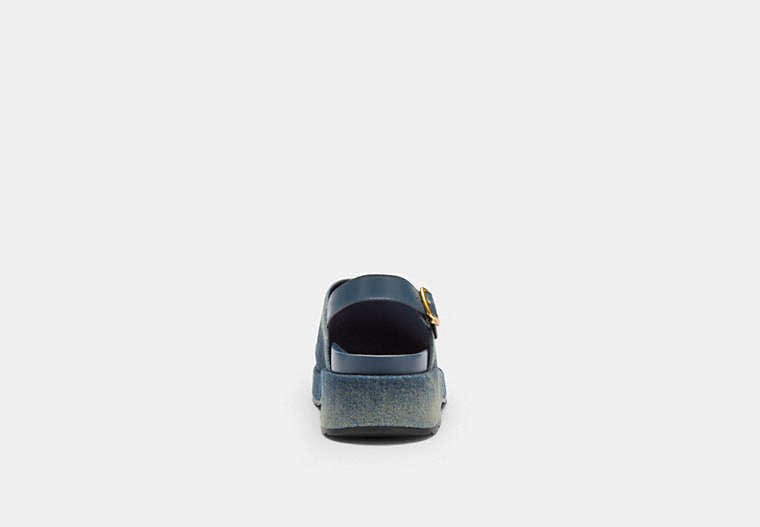 Sculpted C Platform Clog In Loved Denim