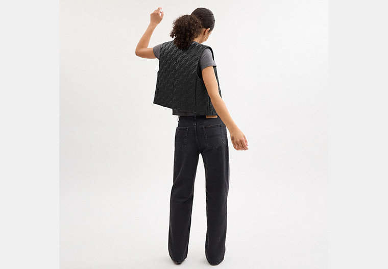 Quilted Leather Vest