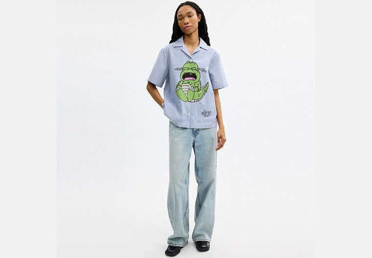 Coach | Brain Dead Darby Dino Short Sleeve Button Up Shirt