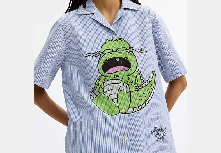 Coach | Brain Dead Darby Dino Short Sleeve Button Up Shirt
