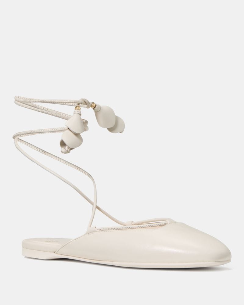Eloise Ankle Wrap Mule Flat