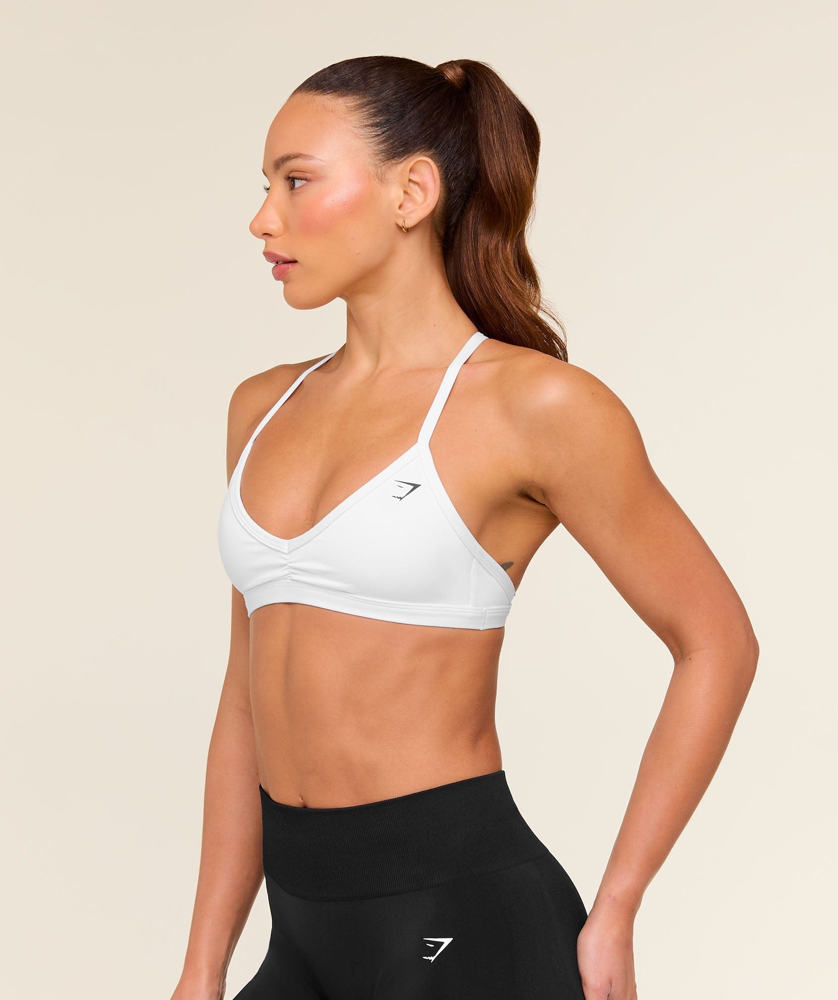 Gymshark Minimal Sports Bra - White