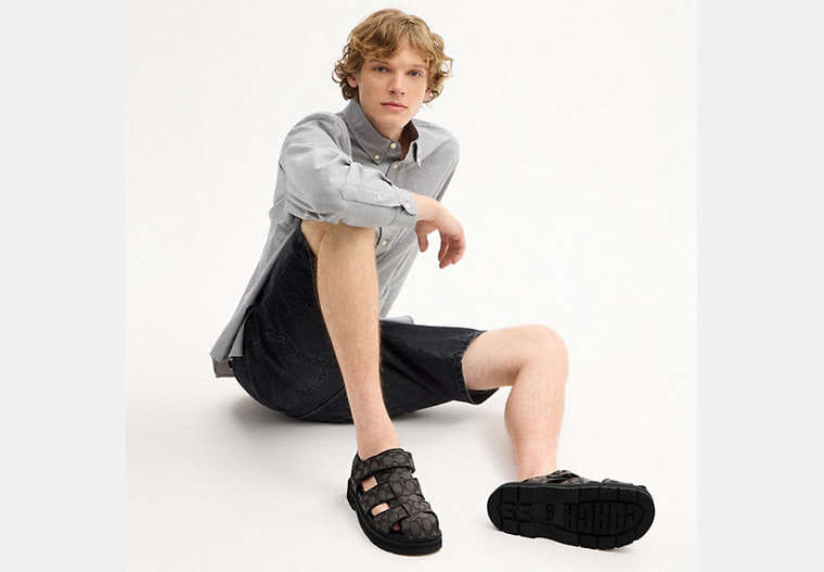 Fisherman Sandal In Signature Jacquard