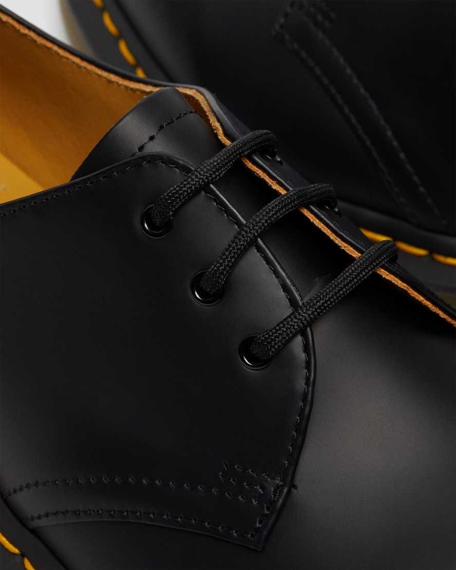 1461 Smooth Leather Oxford Shoes — Black