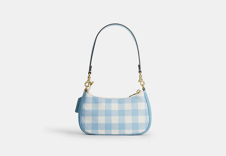 Teri Mini Crossbody Bag With Gingham Print And Charm