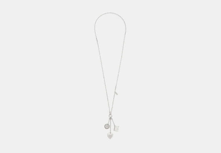 Heart And Book Long Pendant Necklace