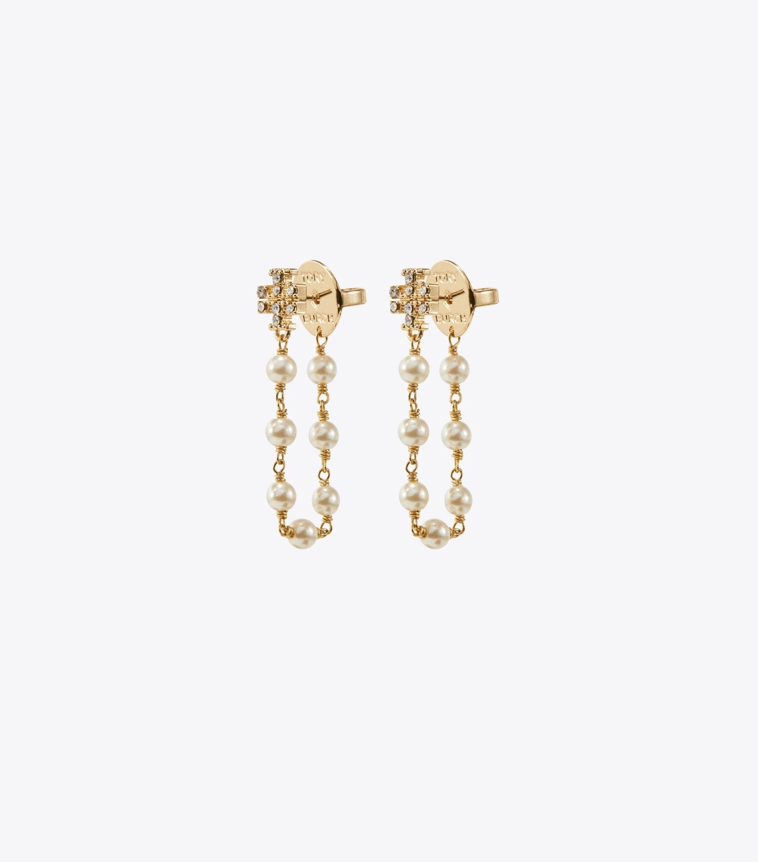 Moondance Pearl and Chain Earrings