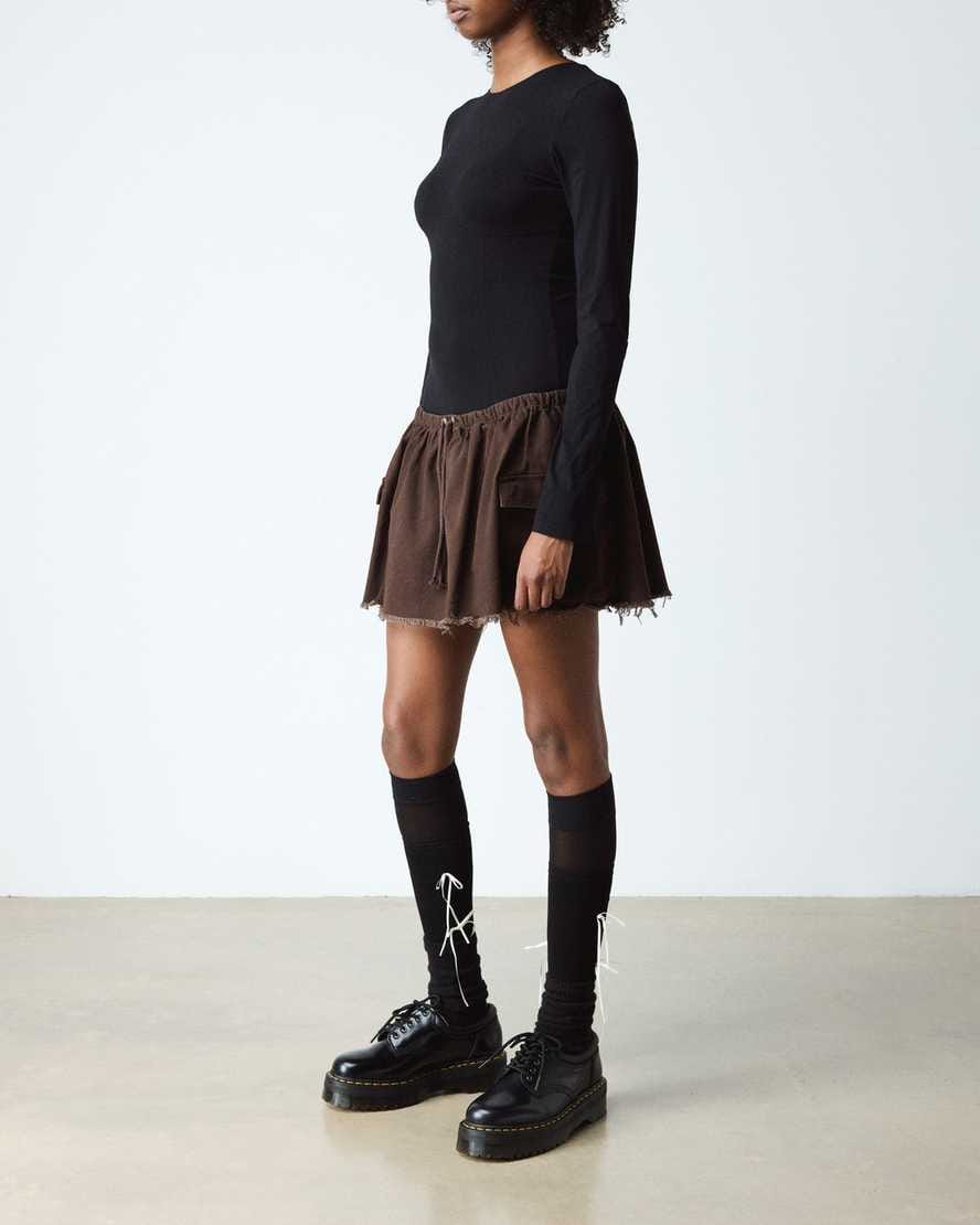 8053 Leather Platform Casual Shoes — Black