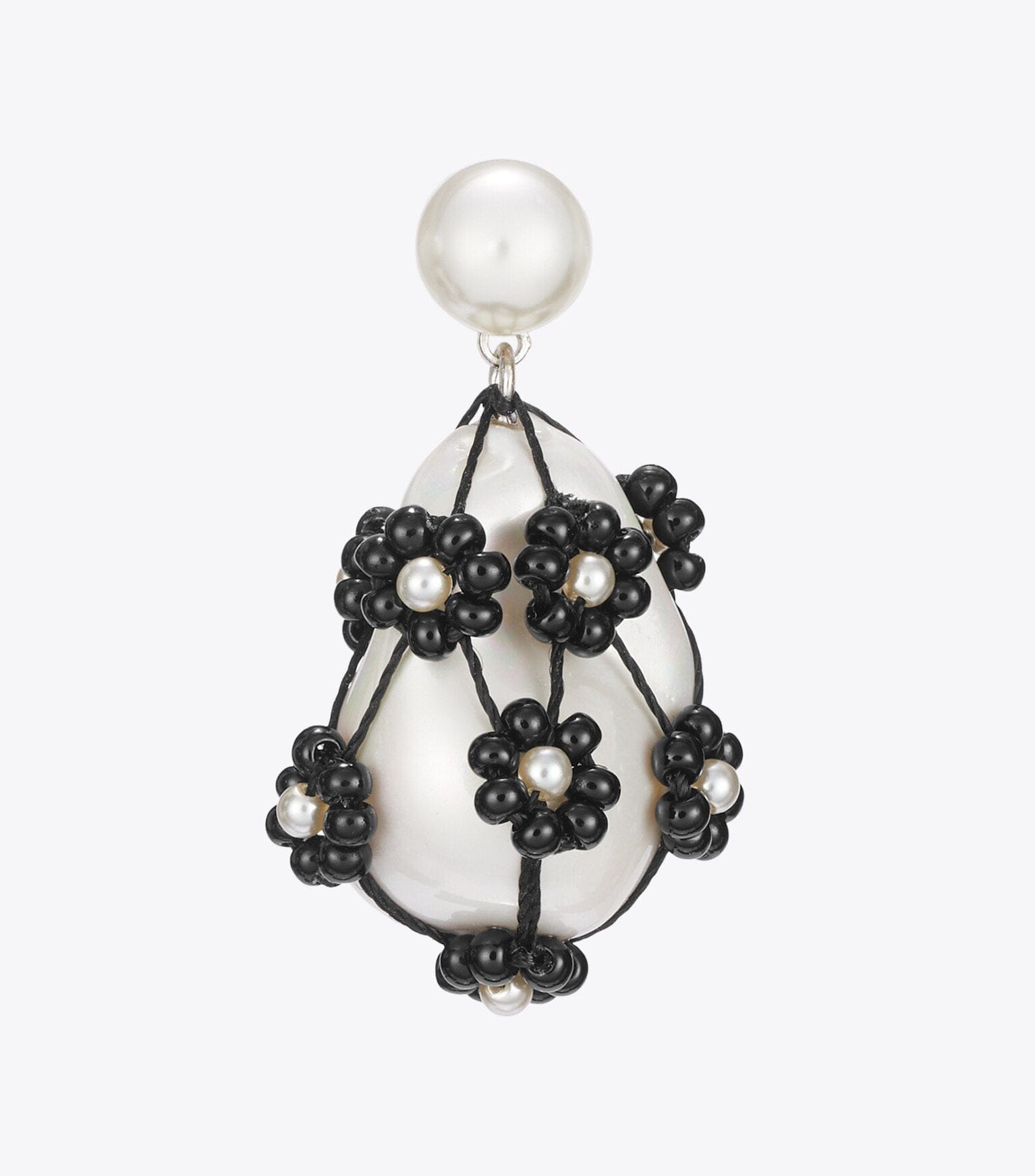 Curiosity Beaded Pearl Drop Earrings