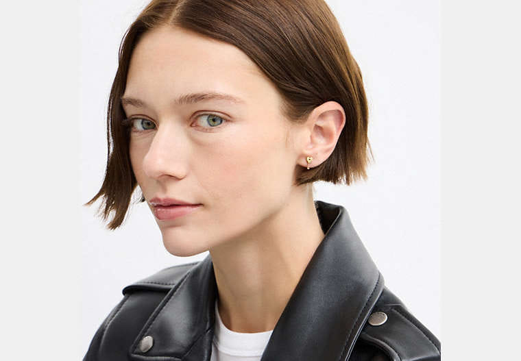 Pavé Key Stud Earrings