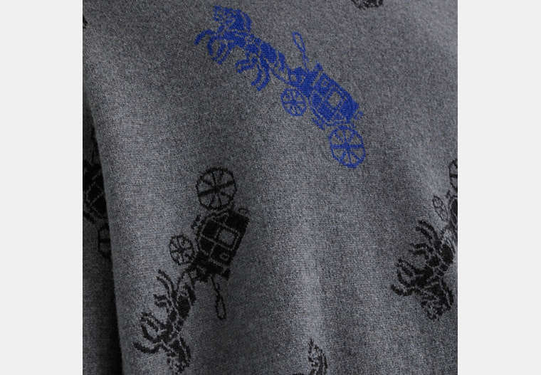 Restored Horse And Carriage V-Neck Sweater