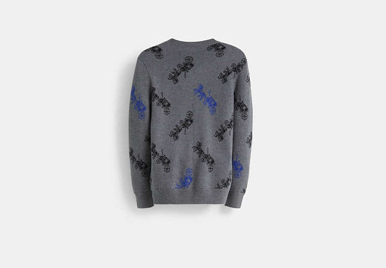 Restored Horse And Carriage V-Neck Sweater